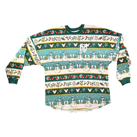Walt Disney World Mickey Snowman Christmas Spirit Jersey Size Large New No Tags - Picture 7 of 16